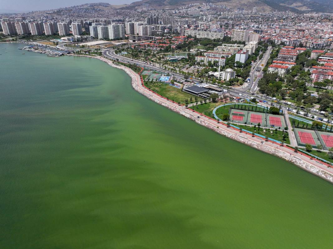 İzmir’de denizin rengi değişti! Görüntü ne ifade ediyor? 20